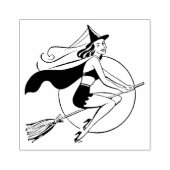 Tampons Encreurs Timbre d'art en caoutchouc pour sorcière rétro (Impression)