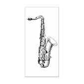 Tampons Encreurs Timbre d'art en caoutchouc saxophone (Impression)