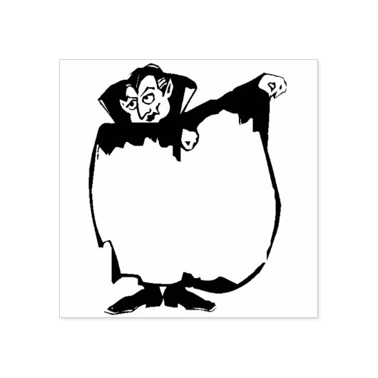Tampons Encreurs Timbre d'art en silhouette blanche du cap Dracula (Impression)
