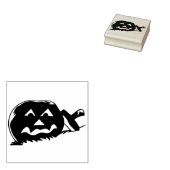 Tampons Encreurs Timbre d'art en silhouette citrouille effrayée (Tamponné)