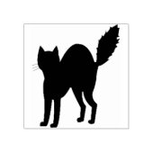 Tampons Encreurs Timbre d'art en silhouette de chat effrayé (Impression)