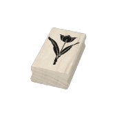 Tampons Encreurs timbre d'art en silhouette de tulipe (Tampon)