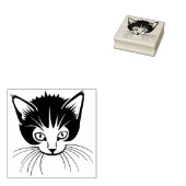 Tampons Encreurs timbre d'art facial chaton (Tamponné)