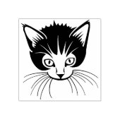 Tampons Encreurs timbre d'art facial chaton (Impression)