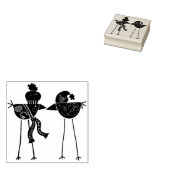 Tampons Encreurs timbre d'art folklorique oiseaux (Tamponné)