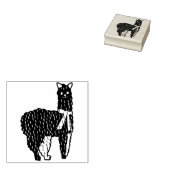 Tampons Encreurs timbre d'art lama péruvien (Tamponné)