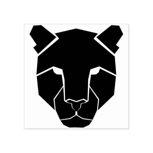 Tampons Encreurs timbre d'art léopard silhouette (Impression)