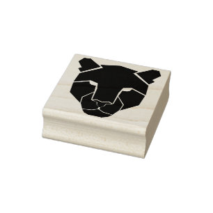 Tampons Encreurs timbre d'art léopard silhouette