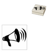 Tampons Encreurs timbre d'art mégaphone (Tamponné)