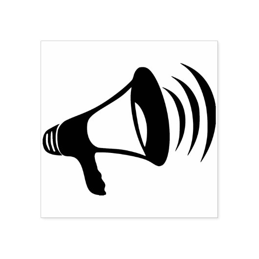 Tampons Encreurs timbre d'art mégaphone (Impression)