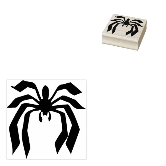 Tampons Encreurs Timbre d'art moderne silhouette d'araignée (Tamponné)