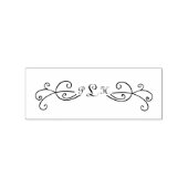 Tampons Encreurs Timbre d'art Monogram Swirl Wood (Impression)
