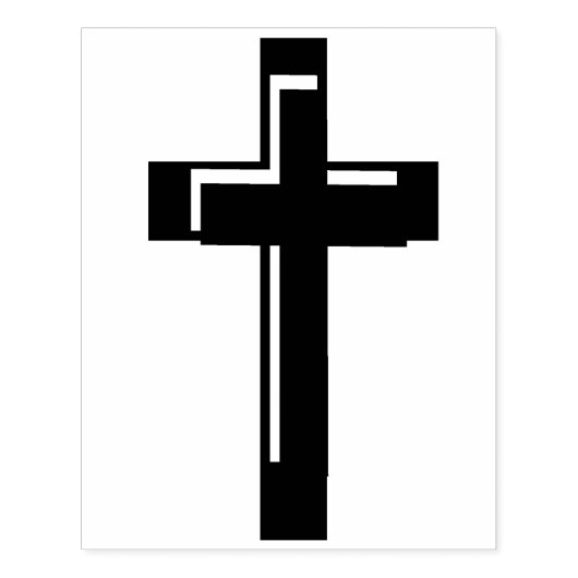 Tampons Encreurs Timbre d'art motif à double croix (Impression)