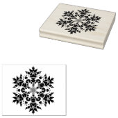 Tampons Encreurs Timbre d'art motif Abstrait de flocons de neige (Tamponné)