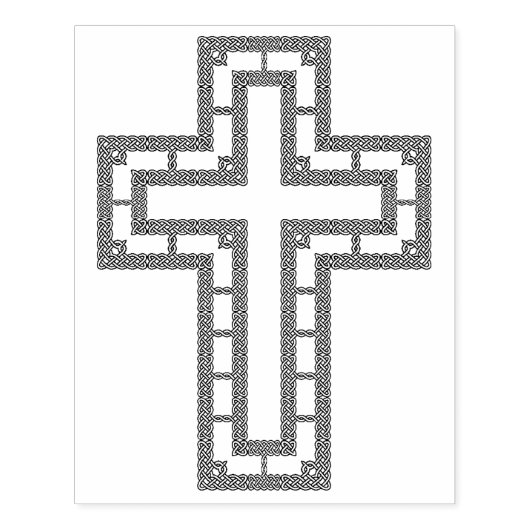 Tampons Encreurs Timbre d'art motif croisé noeud celtique (Impression)