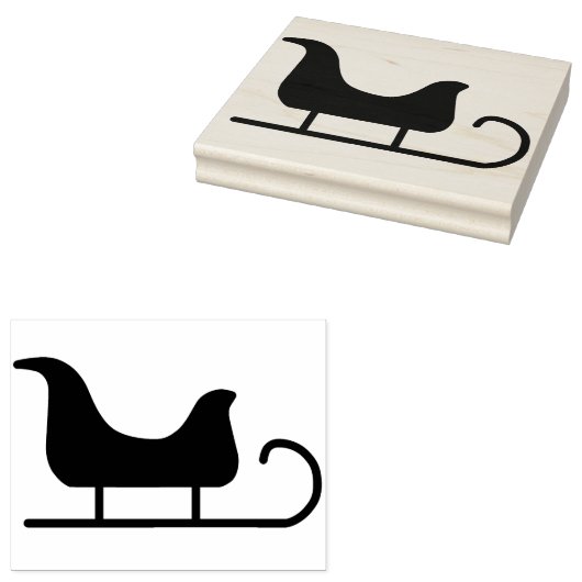 Tampons Encreurs Timbre d'art motif de silhouette père Noël (Tamponné)