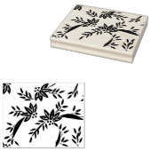 Tampons Encreurs Timbre d'art motif feuille et fleurs (Tamponné)