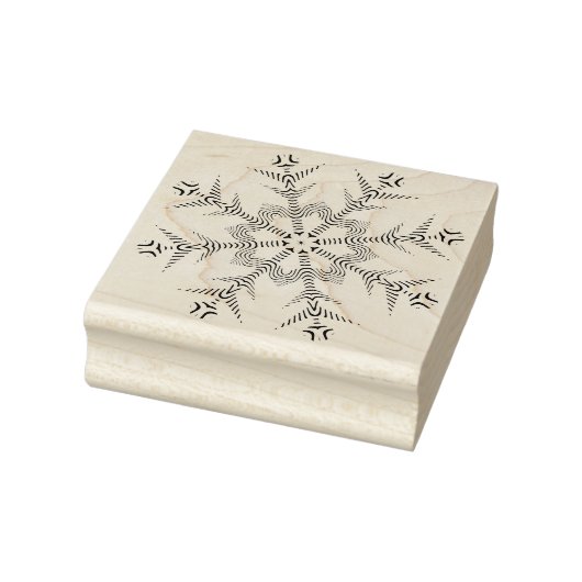 Tampons Encreurs Timbre d'art motif géométrique Snowflake 4 (Tampon)
