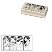 TAMPONS ENCREURS TIMBRE D'ART : MUCHA : LES SAISONS (Tamponné)