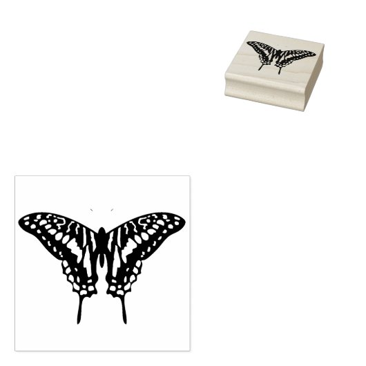 Tampons Encreurs timbre d'art papillon (Tamponné)