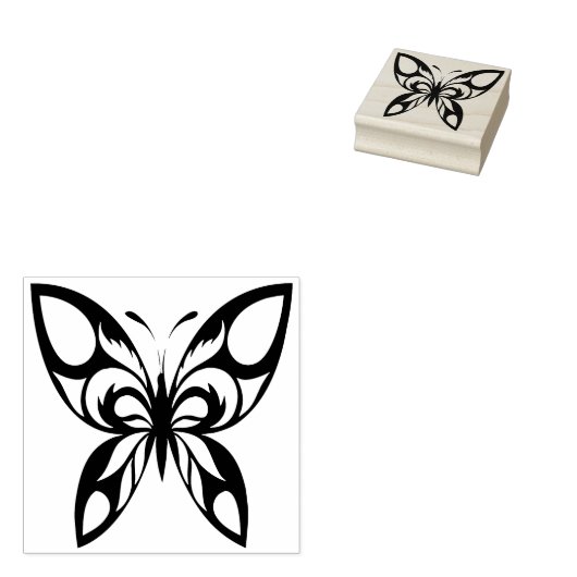 Tampons Encreurs timbre d'art papillon ornemental (Tamponné)