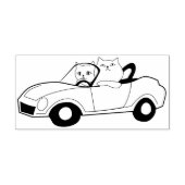 Tampons Encreurs timbre d'art pour chat de voiture (Impression)