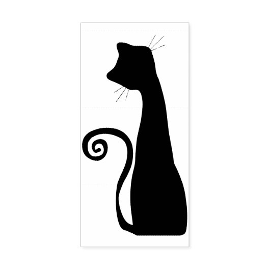 Tampons Encreurs timbre d'art pour chat silhouette (Impression)