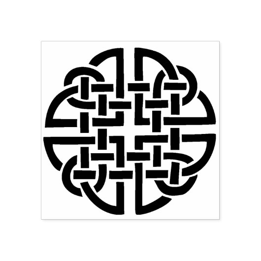 Tampons Encreurs timbre d'art rond de noeud céleste (Impression)