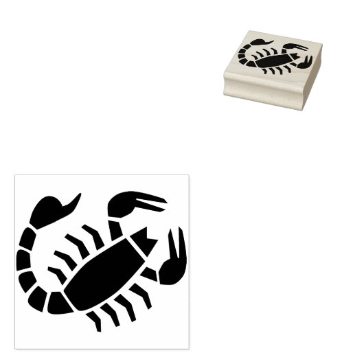 Tampons Encreurs timbre d'art scorpion (Tamponné)