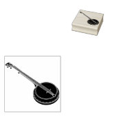 Tampons Encreurs timbre d'art silhouette banjo (Tamponné)