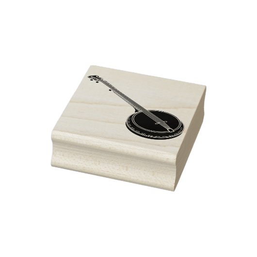 Tampons Encreurs timbre d'art silhouette banjo (Tampon)