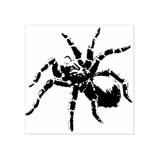 Tampons Encreurs Timbre d'art silhouette d'araignée géante (Impression)