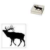 Tampons Encreurs timbre d'art silhouette de cerf (Tamponné)
