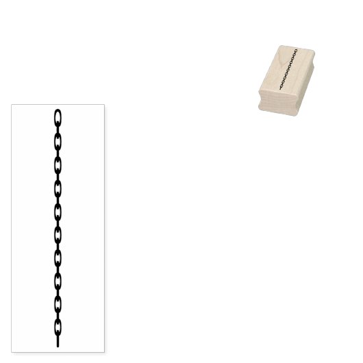 Tampons Encreurs Timbre d'art silhouette de chaîne (Tamponné)