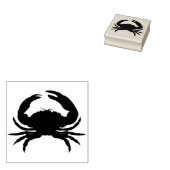 Tampons Encreurs timbre d'art silhouette de crabe (Tamponné)