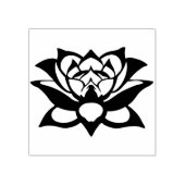 Tampons Encreurs timbre d'art silhouette de fleur (Impression)