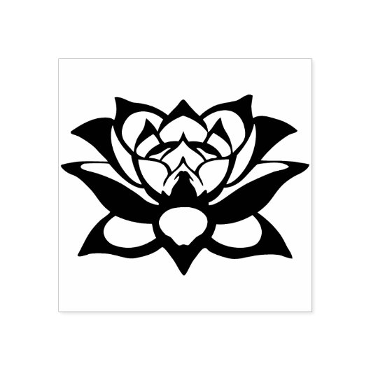 Tampons Encreurs timbre d'art silhouette de fleur (Impression)