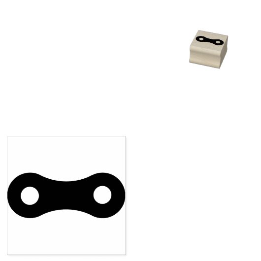 Tampons Encreurs Timbre d'art silhouette de lien de chaîne (Tamponné)