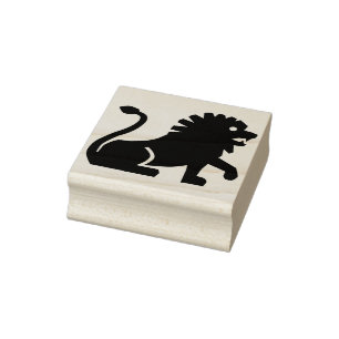 Tampons Encreurs timbre d'art silhouette de lion