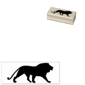 Tampons Encreurs timbre d'art silhouette de lion (Tamponné)