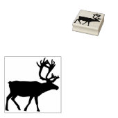 Tampons Encreurs timbre d'art silhouette de rennes (Tamponné)