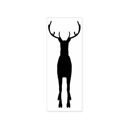 Tampons Encreurs timbre d'art silhouette de rennes (Impression)