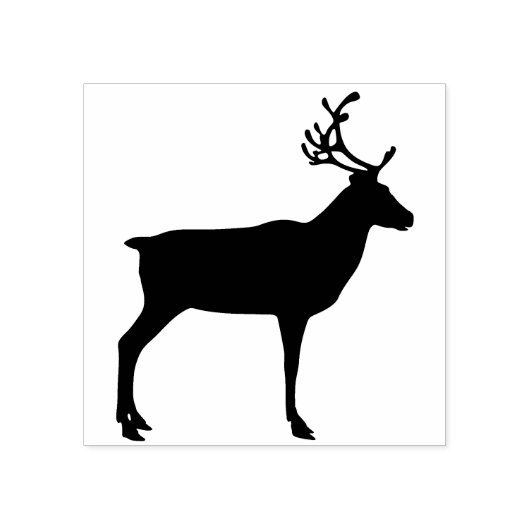 Tampons Encreurs timbre d'art silhouette de rennes (Impression)