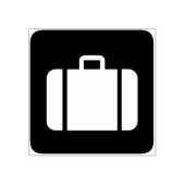 Tampons Encreurs timbre d'art silhouette de valise (Impression)