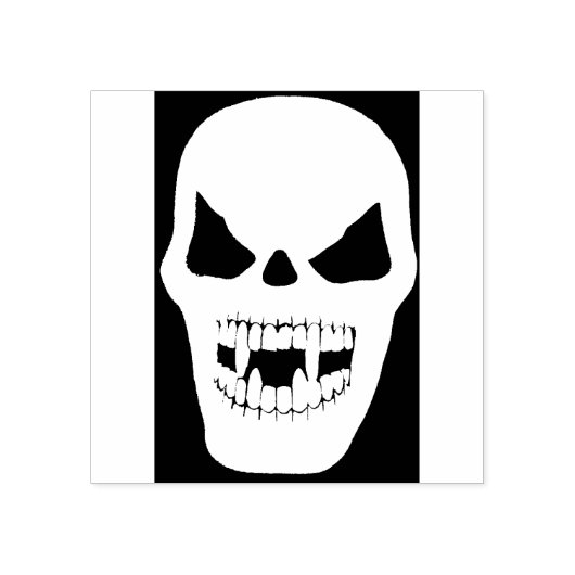 Tampons Encreurs Timbre d'art silhouette du crâne Vampire (Impression)