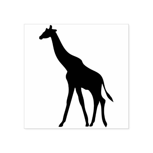 Tampons Encreurs timbre d'art silhouette girafe (Impression)