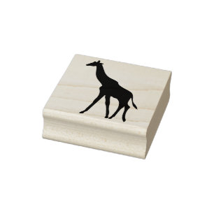 Tampons Encreurs timbre d'art silhouette girafe