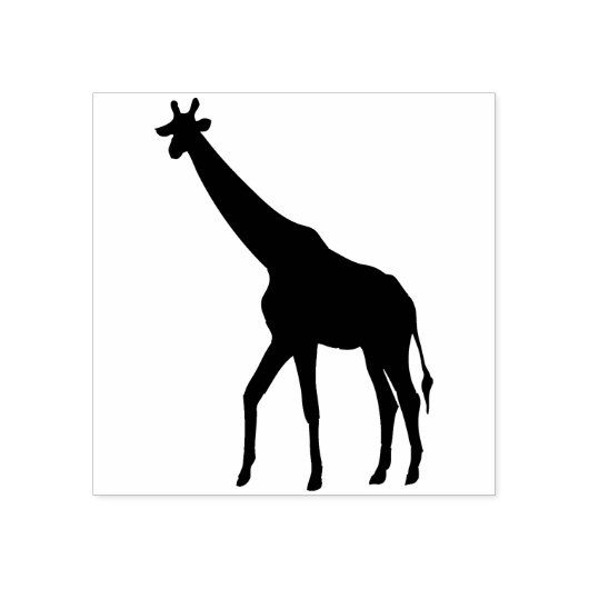 Tampons Encreurs timbre d'art silhouette girafe (Impression)