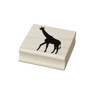 Tampons Encreurs timbre d'art silhouette girafe