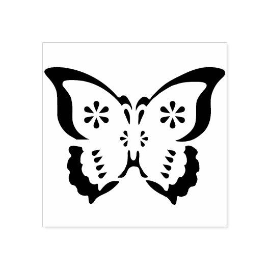 Tampons Encreurs timbre d'art silhouette papillon (Impression)